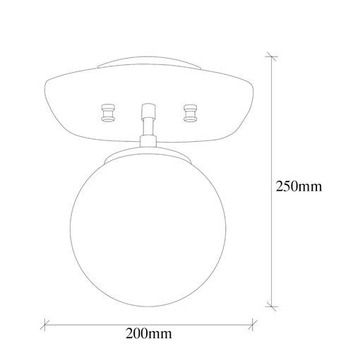 Plafonnier Globe – Finition Dorée Chic Sierre