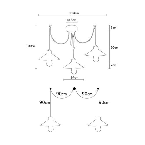 Suspension De Salle à Manger – Araignée Multicolore Igdir