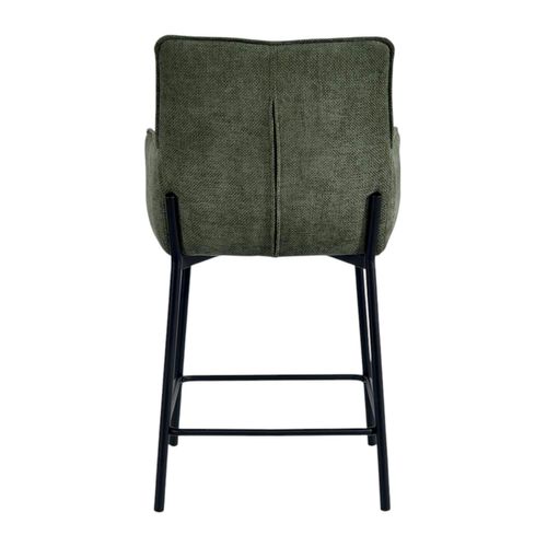 Tabouret De Bar Bi-matière Vert (lot De 2) Kerala