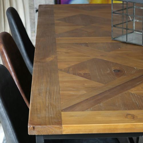 Table à Manger Marqueterie 200 Cm Varsovie