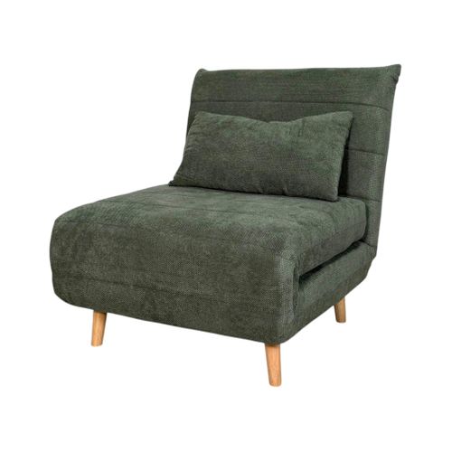 Fauteuil Convertible 1 Place Vert - Coussin Inclus Palau