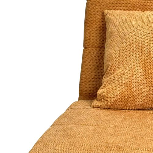 Fauteuil Convertible 1 Place Moutarde - Coussin Inclus Palau