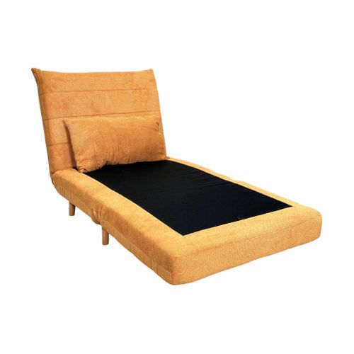 Fauteuil Convertible 1 Place Moutarde - Coussin Inclus Palau