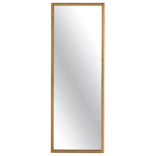 Miroir D'entrée Vertical - Cadre Bois Clair 140 Cm Iena