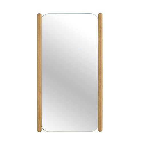 Miroir D'entrée Vertical - Baguettes Latérales Bois Iena