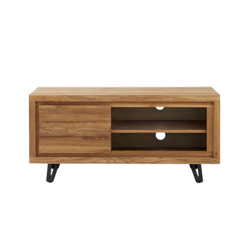 Petit Meuble TV En Bois Avec Rangement - Motif Frise Roseto