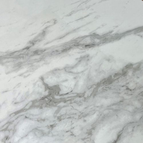 Table Basse Blanche - Plateau Céramique, Bords Crantés Lombardie