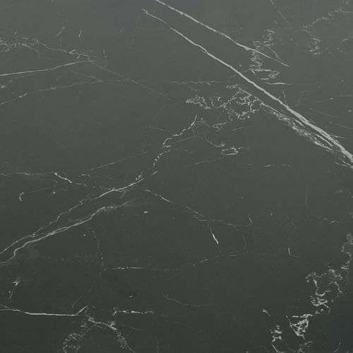 Table Basse Noire - Plateau Céramique, Bords Crantés Lombardie