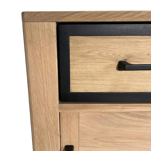 Buffet Moderne Bois Clair - 2 Portes, 3 Tiroirs Grado