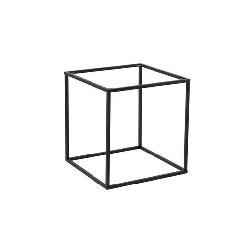 Bout De Canapé Cube Noir – Plateau Mobile, Style Design Sfax