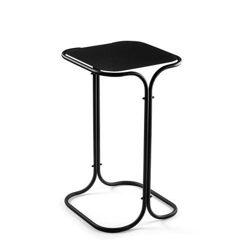 Petite Table D'appoint Noire Carrée - Finition Mate Jena
