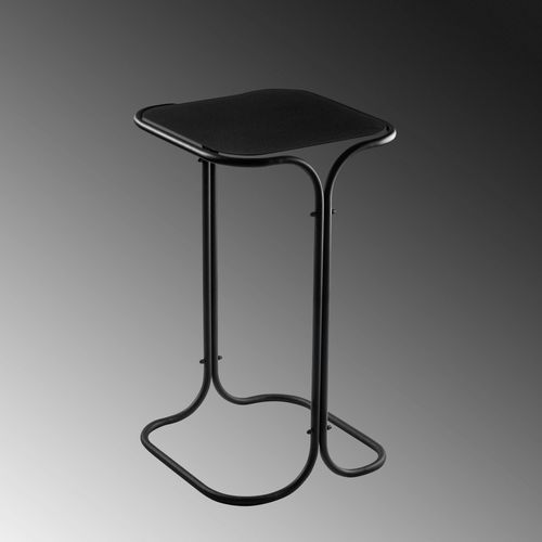 Petite Table D'appoint Noire Carrée - Finition Mate Jena