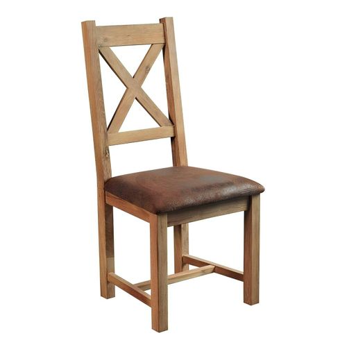 Chaise En Chêne Massif Assise Microfibre Fjord