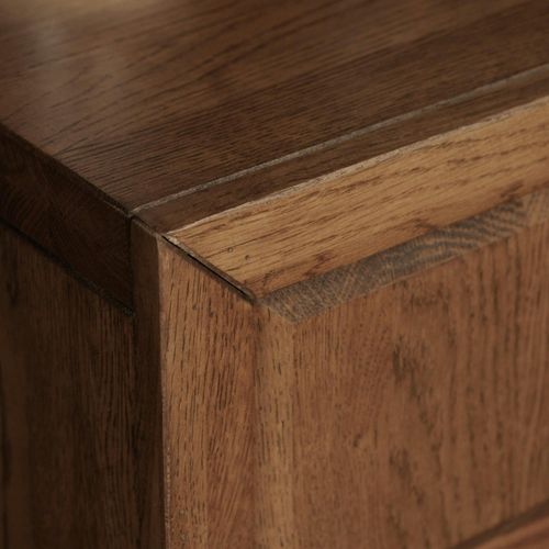 Meuble TV Bois Motif Damier 150 Cm Oka