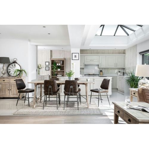 Meuble TV Avec Rangement Bois Recyclé Clair Salerne