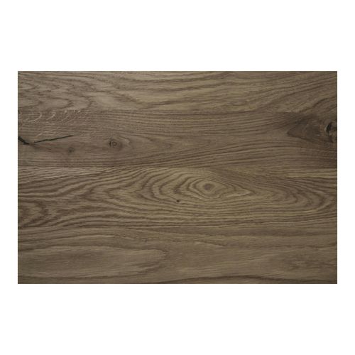 Table Bistrot Bois Brun - Pied Métal Noir, 70 Cm Napa