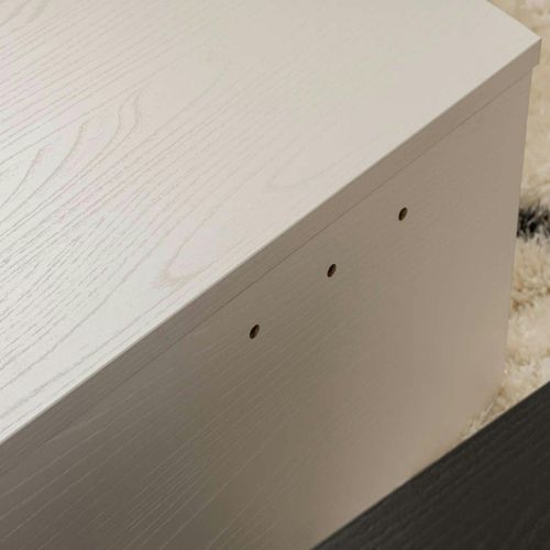 Table Basse Moderne Noire et Blanche - 2 Hauteurs Marfa