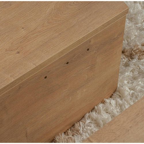 Table Basse Moderne Effet Chêne Huilé - 2 Hauteurs Marfa