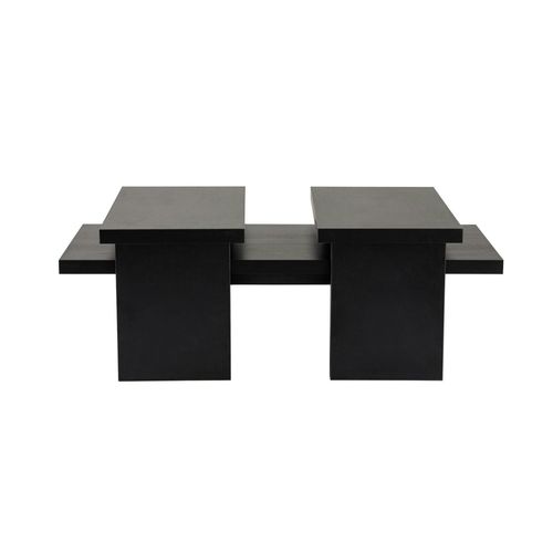 Table Basse Gigogne Design – Effet Bois Noir (3 Pièces) Marfa