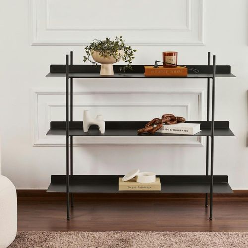 Étagère Métal Noir 3 niveaux H 106 cm – Esprit Loft Sfax