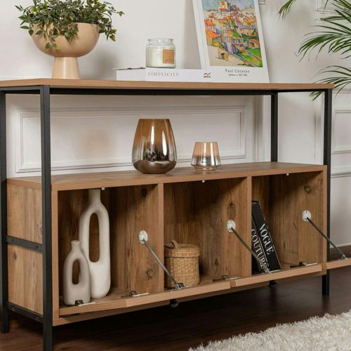 Console D'entrée Avec Rangement - 3 Niches Jena