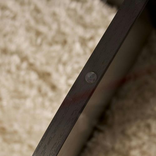 Table Basse Verre Fumé - Pied En Croix Effet Bois Noir Salta