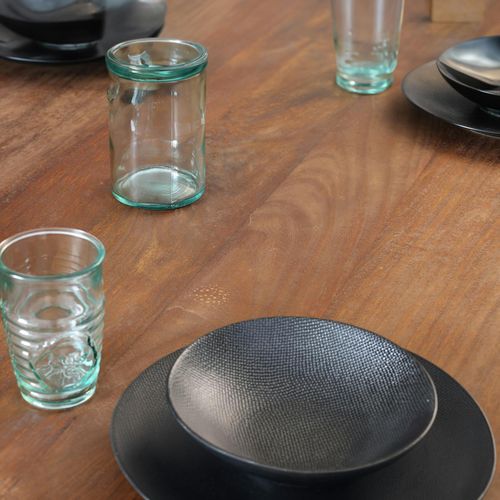 Table à Manger Industrielle Vintage Bois Recyclé 180 Cm Leeds