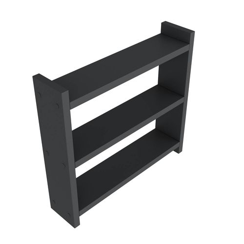 Etagère Cuisine Gris Foncé à Poser - 3 Niveaux Marfa