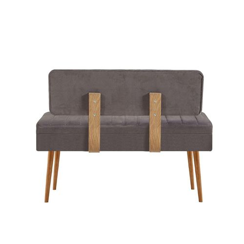 Banc D'entrée Avec Rangement - Tissu Anthracite Jena