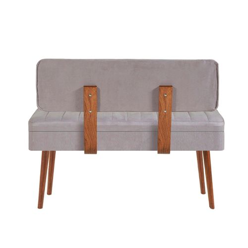 Banc D'entrée Avec Rangement - Tissu Gris Jena