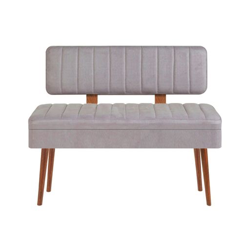 Banc D'entrée Avec Rangement - Tissu Gris Jena