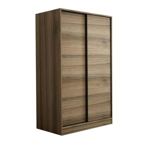 Armoire Penderie Portes Coulissantes, Effet Bois Byron