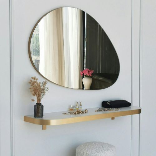 Miroir Salon Organique 90 Cm - Style Scandinave Cody