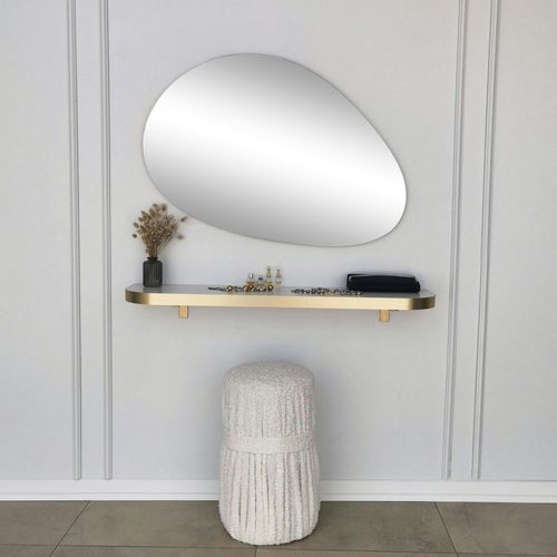 Miroir Salon Organique 90 Cm - Style Scandinave Cody