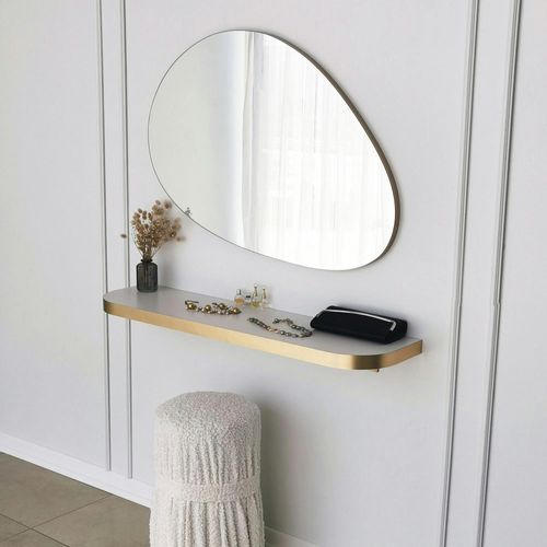 Miroir Salon Organique 90 Cm - Style Scandinave Cody