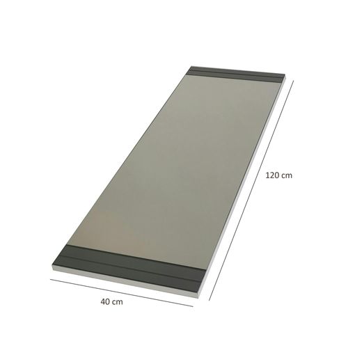 Miroir Mural Vertical - Bandeau Verre Fumé Cody