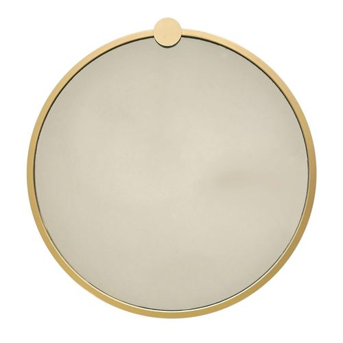 Miroir De Salle De Bains Doré Ø60 Cm - Style Moderne Cody