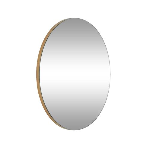 Miroir D'entrée Rond Bord Doré Ø60 Cm - Style Moderne Cody