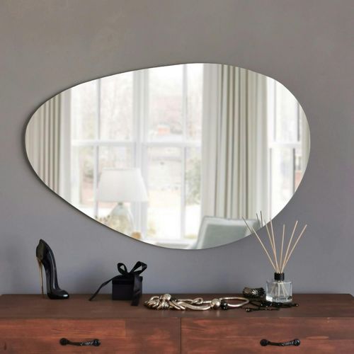Miroir Mural Organique Forme Galet 76 Cm - Style Design Cody