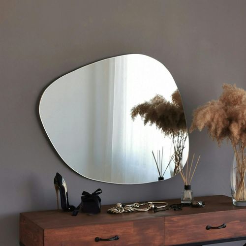 Miroir Mural Organique Forme Galet 90 Cm - Style Design Cody