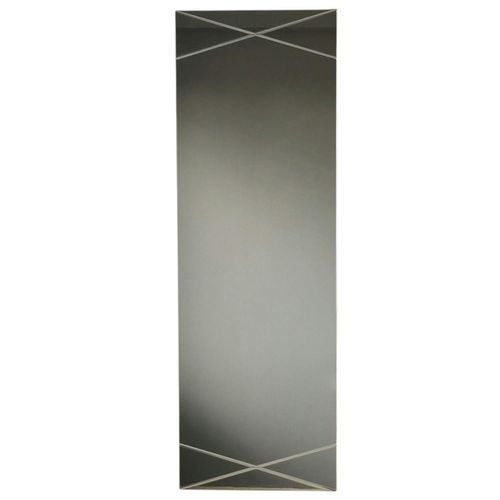 Miroir Rectangulaire Mural Avec Décor Croisé 105 Cm Cody
