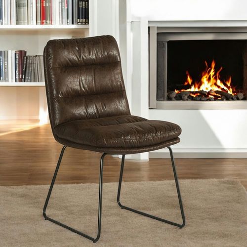 Chaise Rembourrée Havane Epika (lot De 2)