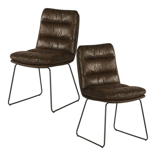 Chaise Rembourrée Havane Epika (lot De 2)