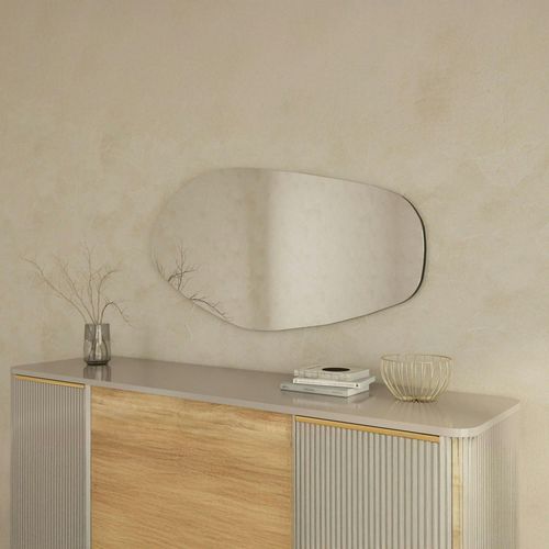 Grand Miroir Mural Organique - Forme Nature 120 Cm Cody