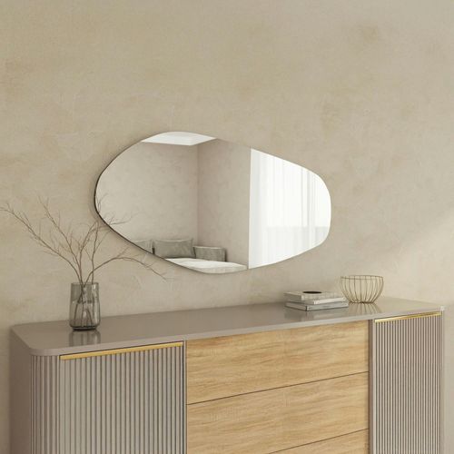 Grand Miroir Mural Organique - Forme Nature 120 Cm Cody