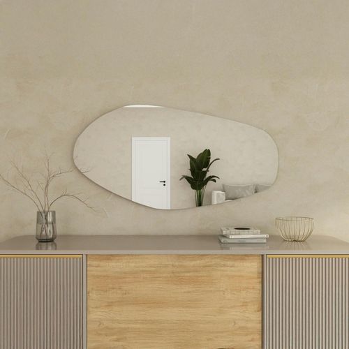 Grand Miroir Mural Organique - Forme Nature 120 Cm Cody