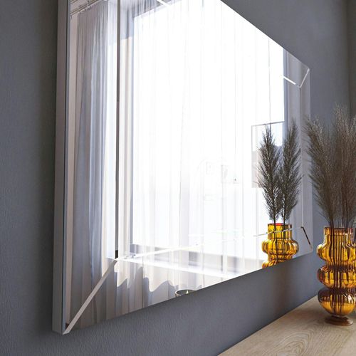 Miroir Rectangulaire Mural 75 Cm - Cadre Biseauté Cody