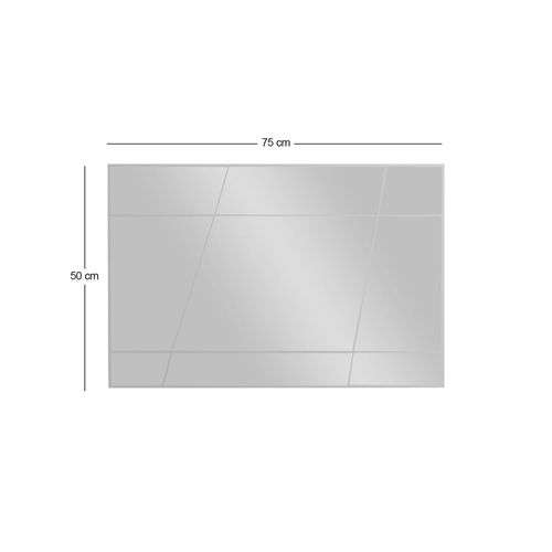 Miroir Rectangulaire Mural 75 Cm - Design Gravé Cody