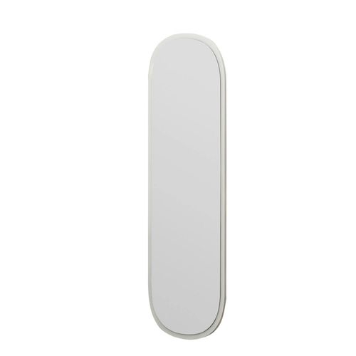 Miroir D'entrée Blanc Ovale 117 Cm - Style Moderne Cody