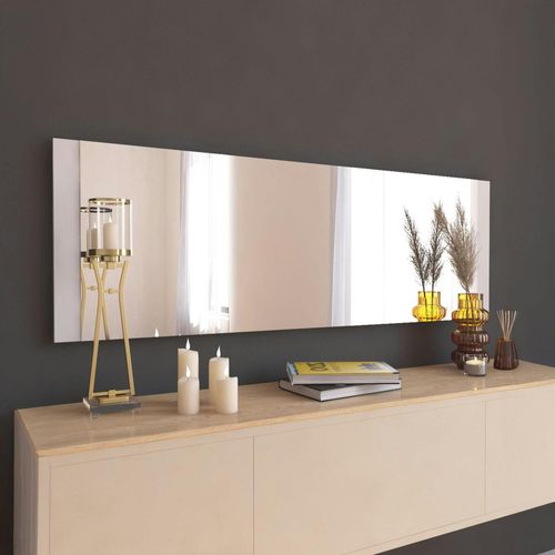 Miroir Rectangulaire Blanc 120 Cm - à Poser Ou Suspendre Cody